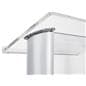 Clear acrylic podium with aluminum trim