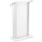 Clear acrylic podium with 3/4" thick top surface