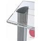 Plastic lectern with multi-color imprint with book stop