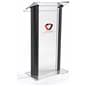 Clear & Black Podium with Large Reading Surface