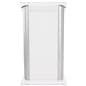 Recycled plastic lectern with frosted modesty panel