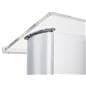 Recycled plastic lectern with silver satin finish 