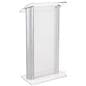 Recycled plastic lectern for conference rooms