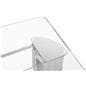 Custom graphic plexiglass podium with spacious surface