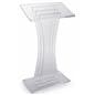 3 Vertical Panels Clear Acrylic Lectern