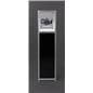 Rectangular illuminated panel display pedestal with 13 x 17 of usable interior space