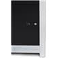 Illuminated panel display pedestal with back power cord exit 