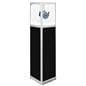 63 inch tall illuminated panel display pedestal with interior LED lighting 