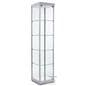 Illuminated Tower Display Cabinet, 17" Shelf Width