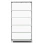 Silver LED Illuminated Display Cabinet