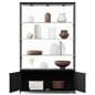 LED Retail Display Cabinet with Locking Storage Area