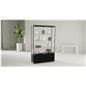 LED retail display cabinet with adjustable leveling feet