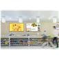 Digital advertising screen showcased in a convenient store