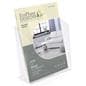 Acrylic magazine holder with single pocket design