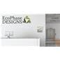 Acrylic magazine holder with eco-friendly wall mount or countertop design