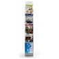 Collapsible zig zag magazine stand