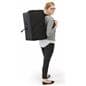 Zig zag magazine stand with backpack carrying case