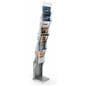 Zig zag magazine stand with 4 pockets