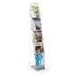 Zig zag magazine stand with collapsible design