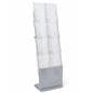 Portable literature stands with 8 pockets