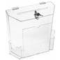 Recycled Acrylic suggestion box with brochure pockets