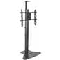 Heavy Duty TV Stand With Power Strip, Black Finish