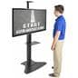 Heavy Duty Floor Standing TV Stand With Power Supply