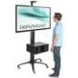 Rolling TV Stand With Integrated Power Strip for 30" - 84" Screens