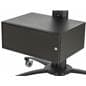 Aluminum Rolling TV Stand With Integrated Power Strip & AV Cabinet