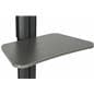 Dual Monitor Sit Stand Cart, Sliding Keyboard Shelf