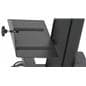Dual Monitor Sit Stand Cart With CPU Shelf