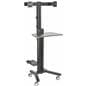 Durable Dual Monitor Sit Stand Cart