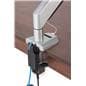 Single Monitor Arm Cable Management System