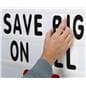 48 x 36 swinging letter sidewalk sign can be updated frequently by applying new letters