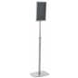 Silver 11 x 17 Poster Frame Pedestal with Weighted Base