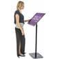 Black 18 x 24 Poster Frame Pedestal Brings Attention to Branding