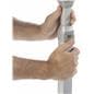 Silver Magazine Holder Rack is Height Adjustable