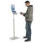 Silver Magazine Tray Stand is Great for Hotel Lobbies