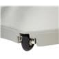 Outdoor vertical banner stand with set of 4 wheels 