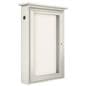 Outdoor menu display case with shatterproof acrylic lens