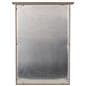 Outdoor menu display case showing the back of the unit
