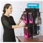 Countertop Pegboard Display with Black Hooks- Spinning