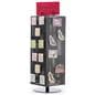 Countertop Pegboard Display with Chrome Hooks- Rotating