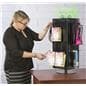 Countertop Pegboard Display with Chrome Hooks - Spinning