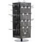 Countertop Pegboard Display with Chrome Hooks & Round Base