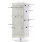 White Pegboard Display Stand with Four Sides