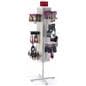 White Pegboard Display Rack- Rotating