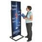 Double Sided Black 22" x 69" Poster Stand