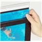 Poster Display Rack: Black Double-Sided w/5 Brochure Holders