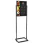 Poster display stand with double sided design